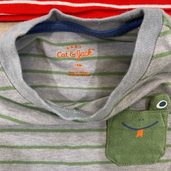 5 set Carters Tea Splendid Cat & Jack toddler baby boy tips tee shirts - Picture 8 of 11